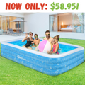 10 ft Inflatable Outdoor Family Pool (Deal Of The Day)