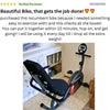 Recumbent Comfortable Exercise Bike (Deal Of The Day)