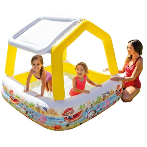 Inflatable UV Shade Pool With Canopy